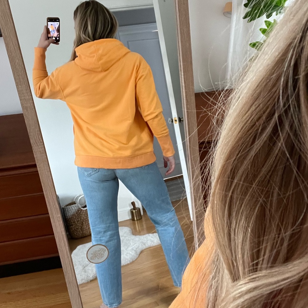 NWT free people orange hoodie - Picture 6 of 16